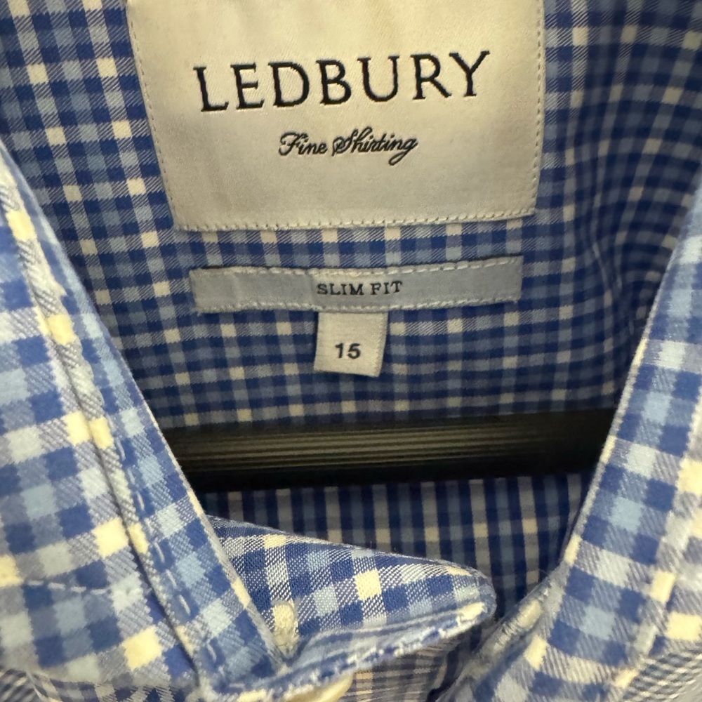 Men’s Slim-fit Ledbury Blue Check Shirt